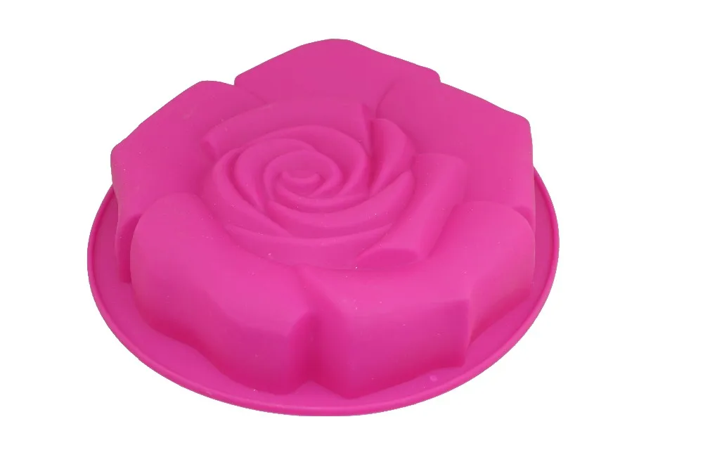 Различные Цвет Высокое качество силиконовый в форме розы пресс-форма для торта