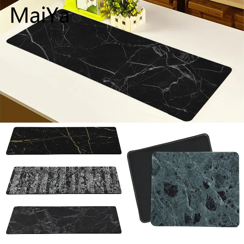 

Maiya Top Quality Black Marble Rubber PC Computer Gaming mousepad Free Shipping Large Mouse Pad Keyboards Mat