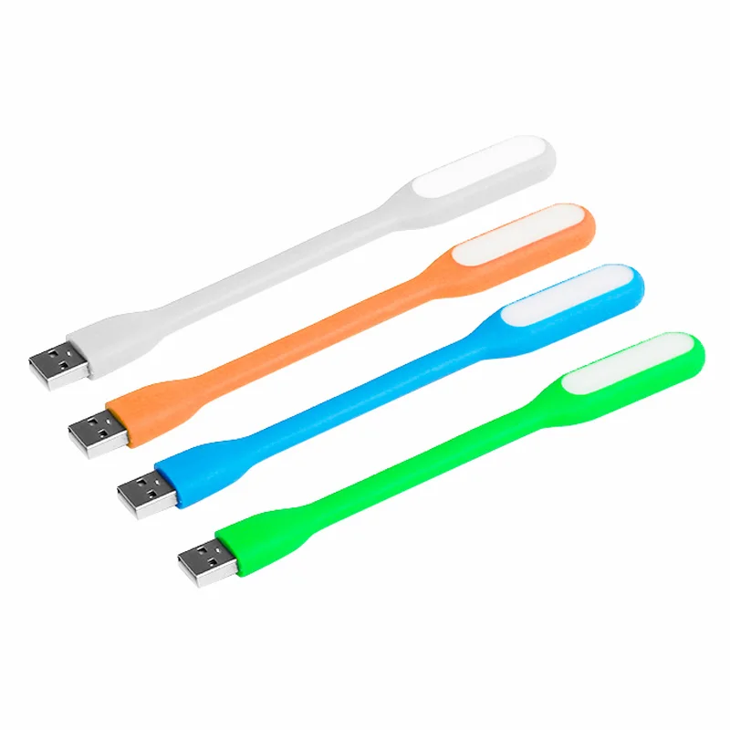 Гибкая светодиодная USB лампа настольный светильник с разъемом для внешних