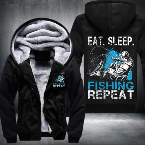 2018 зимняя Толстовка EAT SLEEP Мужская толстовка Лоскутная молния флис спортивный