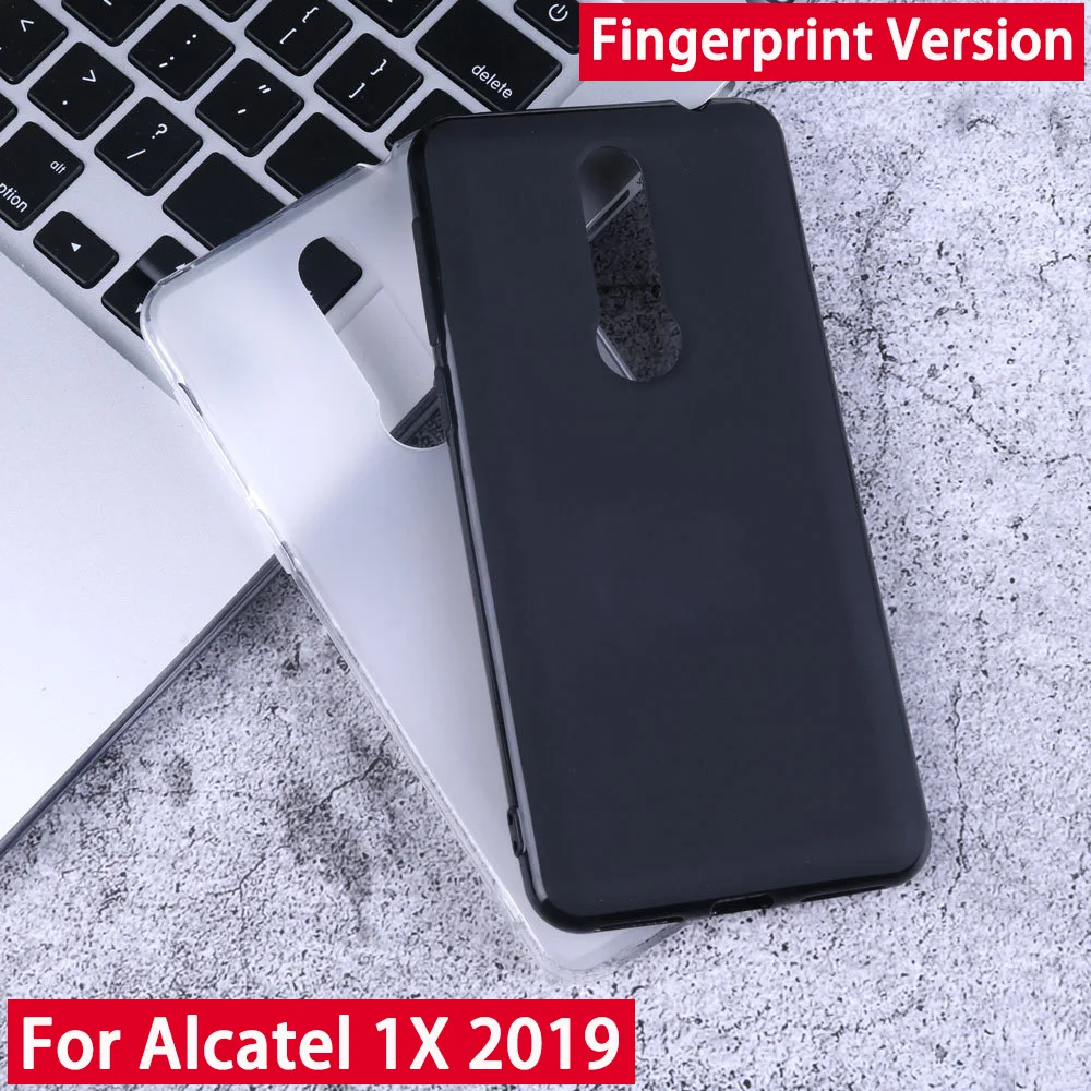 

Silicone Case for Alcatel 1X 2019 with Fingerprint or no Fingerprint Phone Back Protection Cover for Alcatel 1X 2019