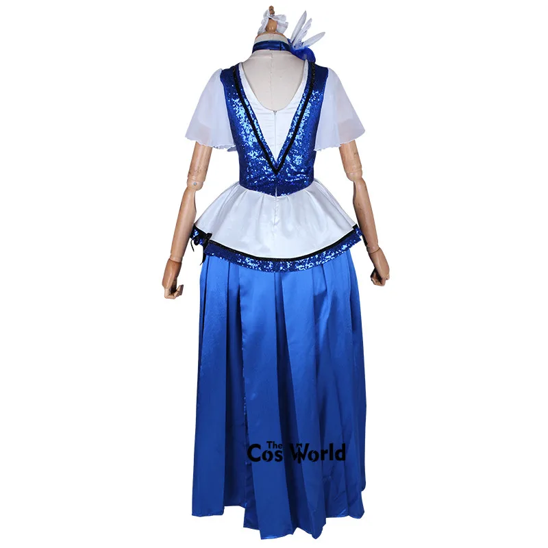 Love Live Sunshine Aqours темно-синий новый мир Sakurauchi Riko топы платье Униформа наряд аниме