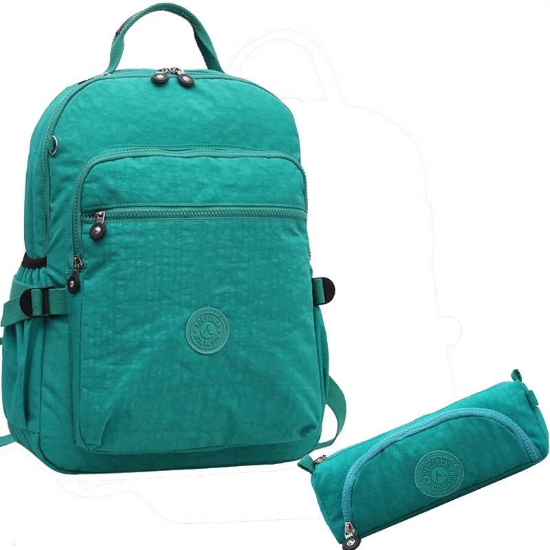 Школьный рюкзак ACEPERCH для девочек-подростков, женский рюкзак Mochila Feminina, Женский нейлоновый водонепроницаемый рюкзак для ноутбука - Цвет: 10