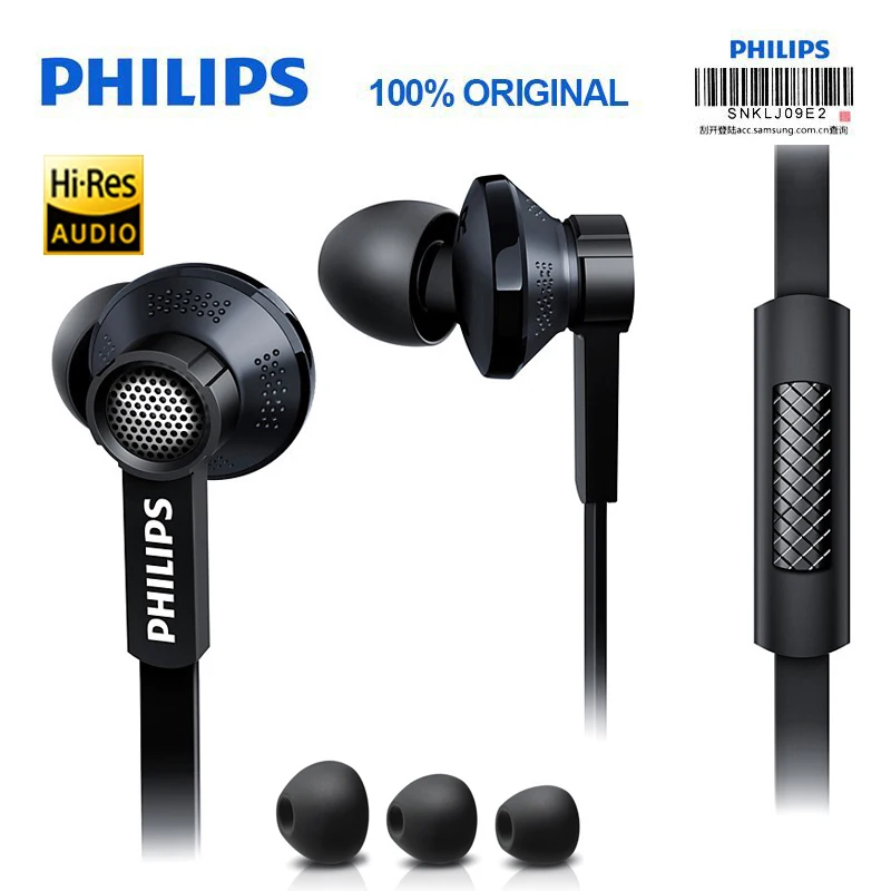 Оригинальные Наушники Philips Tx1 HiRes с высоким разрешением Hi-Fi, гарнитура с шумоподавлением для Xiaomi Galaxy S9 S9 Plus