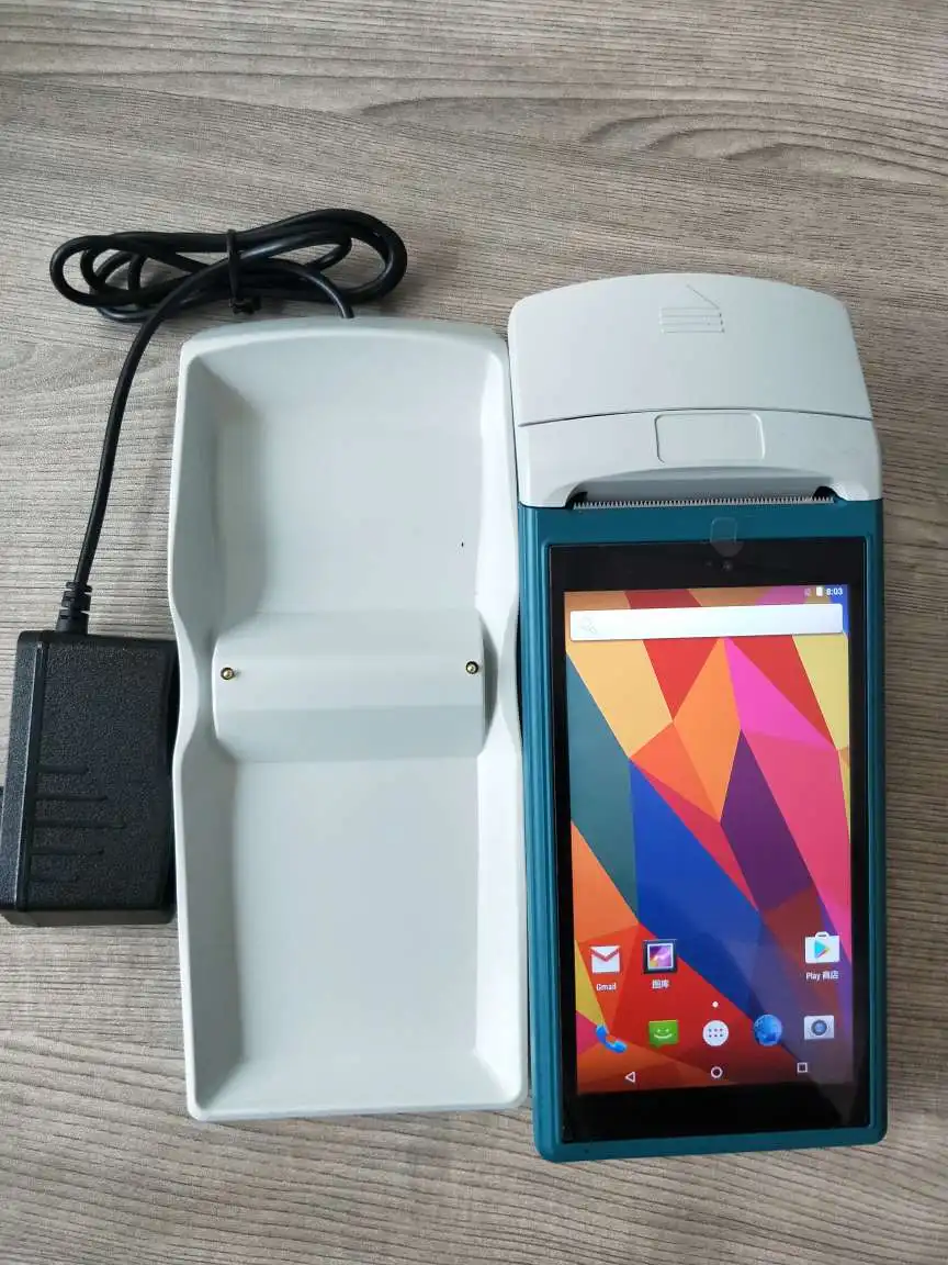 Пос-терминал 3G ОС Android с чековым принтером для ресторана розничный магазин |