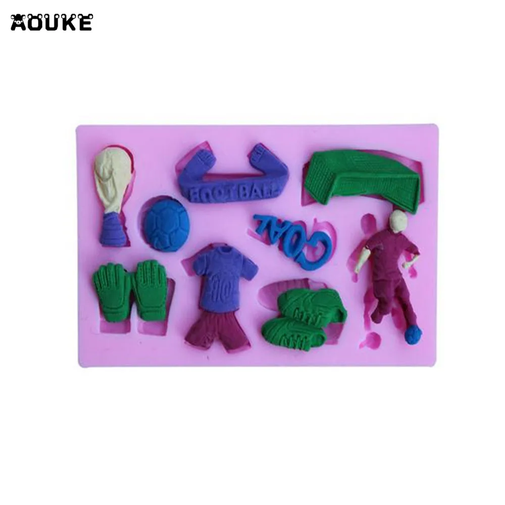 DIY Инструменты для украшения торта Кубок мира по футболу гол кроссовки 3D шоколада