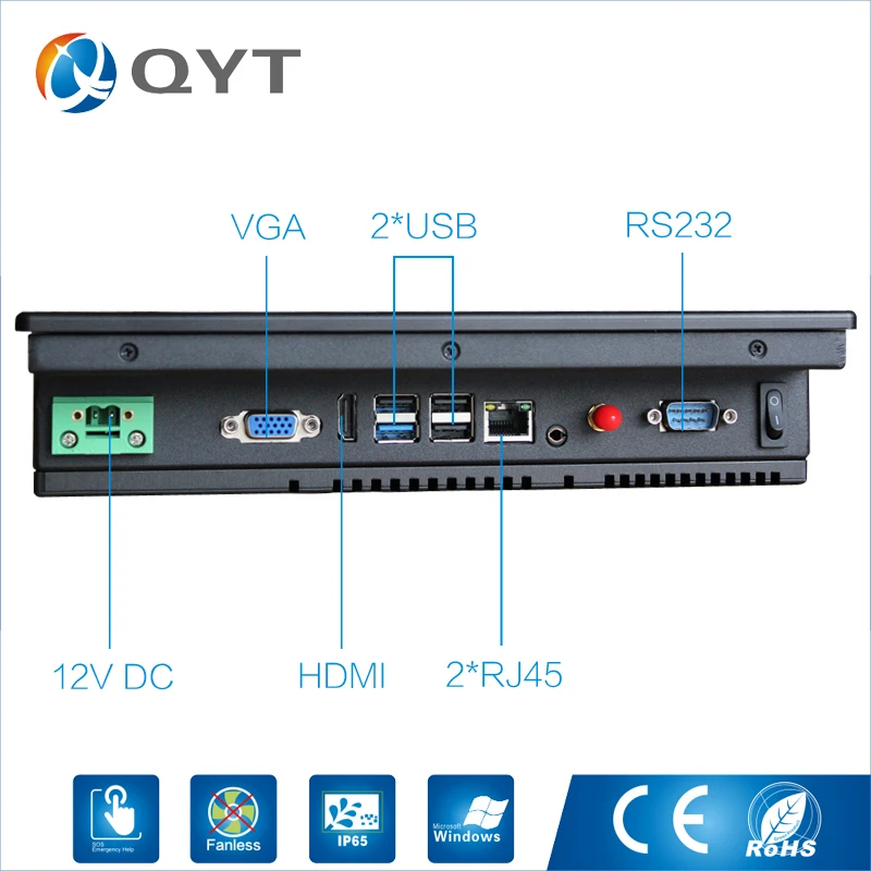 

All in one PCs 10.4 inch Intel Core i3-6100U 4GB DDR4 32G SSD LED Touch Screen Resolution 800x600 Mini Computer