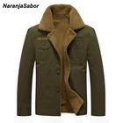Парка мужская зимняя NaranjaSabor, плотная теплая куртка в стиле милитари, большие размеры 6XL, N613, 2020