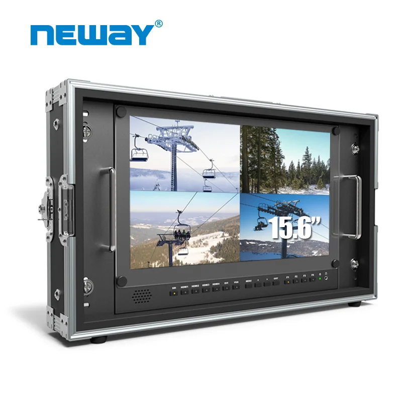

Neway CK1560S 4K 3840*2160 15.6 inch Screen Studio Broadcast Monitor Support Quad View 3D LUT HDR 6U Rack Mount