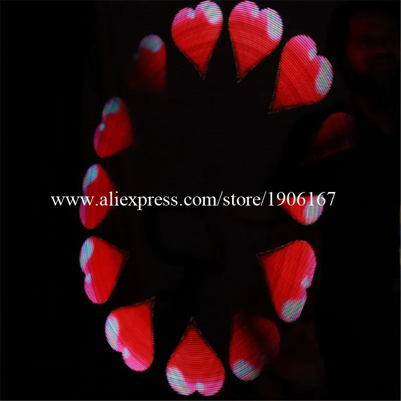 Полноцветные 30 пикселей светодиодный POI магические палочки программируемый