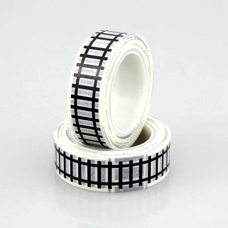 

1X 10m Train track Road Tape Traffic Washi Tape Cute Tape Scrapbooking Tools for Christmas Gift Packing Kids Car play