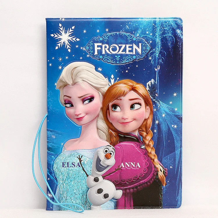 Disney New Frozen Elsa Anna стерео держатель для карт набор паспорта 3D ID карт|Держатели и