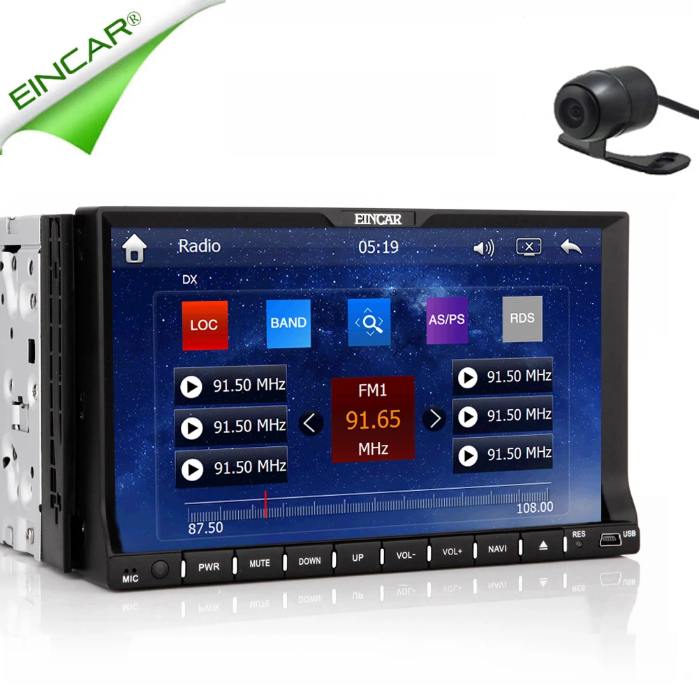 Eincar 7 дюймов Автомобильный DVD Плеер FM аксессуар фильм стерео аудио gps авто радио SD
