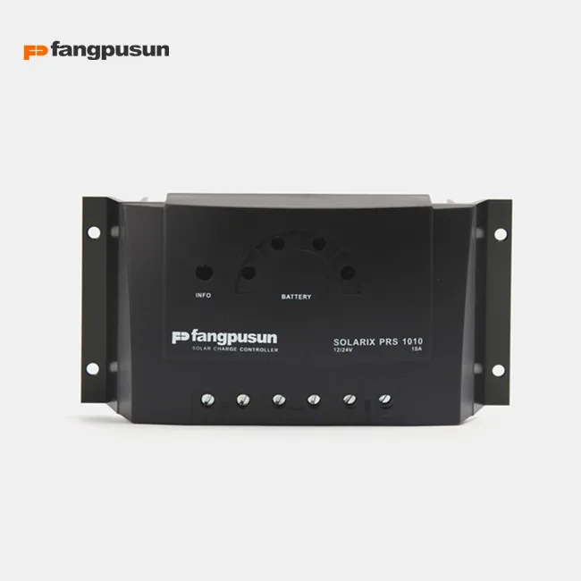 Fangpusun 10A 12В 24В PRS1010 Солнечный контроллер заряда/Солнечный Refulator со светодиодным