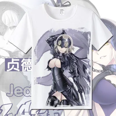 Pattern 10 Fate/Grand Order Joan of Arc, хлопковые футболки для женщин, Студенческая футболка Jeanne d'Arc, летняя одежда с круглым вырезом и коротким рукавом, футболки - Цвет: Pattern 10