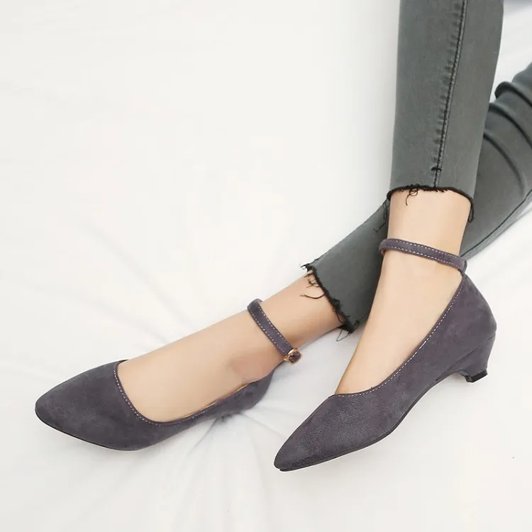 Женские туфли на высоком каблуке туфли-лодочки с закрытыми носками и пуговицами