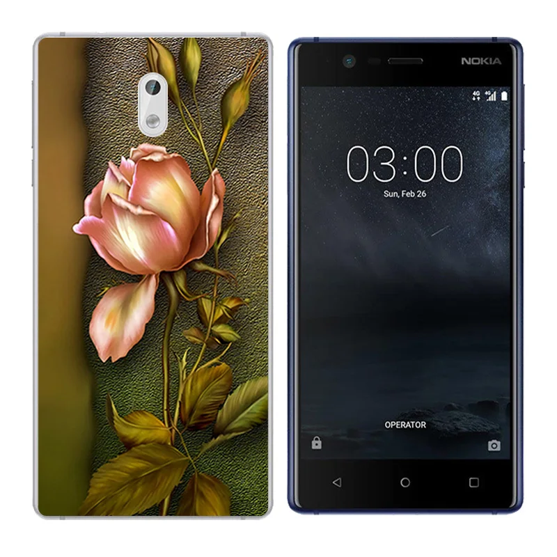 Soft TPU For Nokia 3 Cover Nokia3 Silicone Back Disk Printing Phone Cases 5.0 inch |