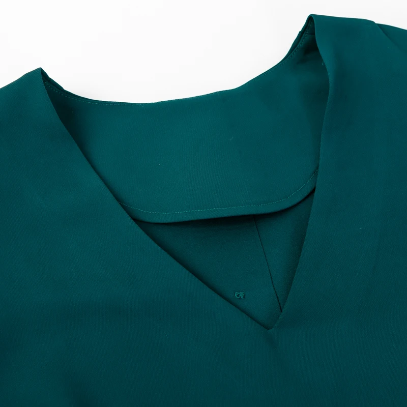 Короткое платье-рубашка с длинным рукавом женские офисные платья на пуговицах