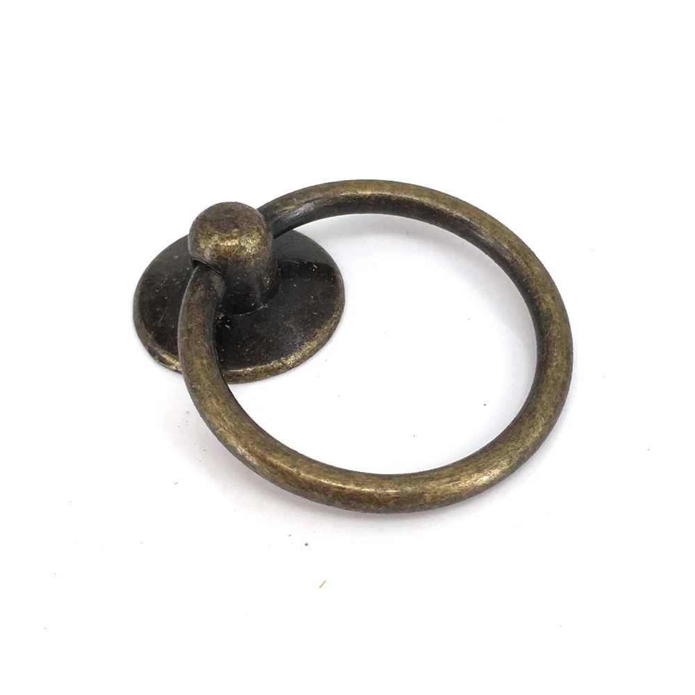 

Vintage bronze Zinc alloy Ring Knobs, 43x52mm Dresser pull handle,Furniture handle drawer pulls Cabinets Rustic Handles