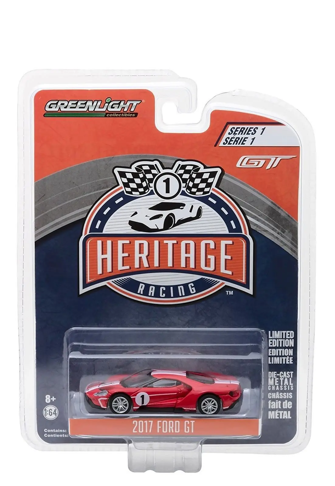 GreenLight 1:64 2017 Ford GT 1967 #1 GT40 Mk IV игрушечный автомобиль из сплава игрушки для детей
