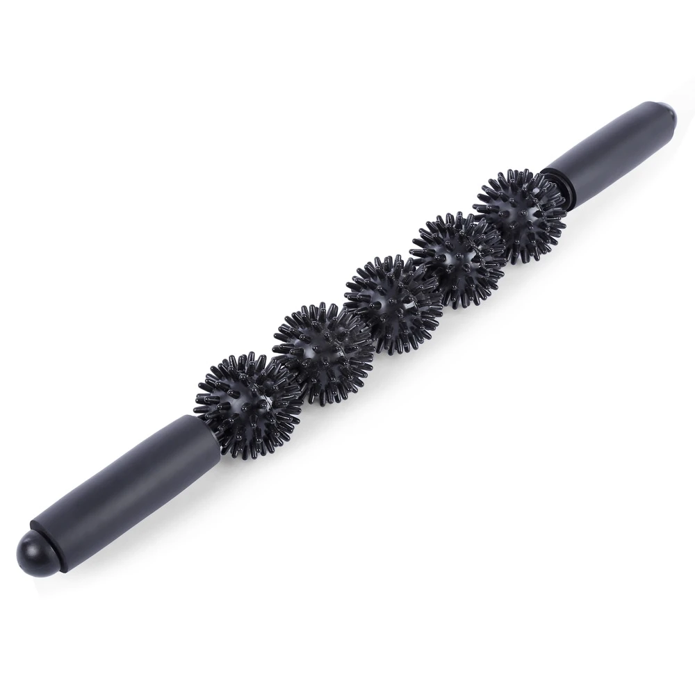 Массажная ручка Spiky Ball Yoga Wand роликовый мышечный тренировочный аксессуар|Блоки