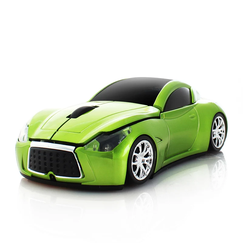 Green CHUYI Автомобильная беспроводная мышь спортивная машина 2,4 ГГц USB оптическая компьютерная мышь 3D Mause Gamer для ПК ноутбука подарок - Цвет: Green