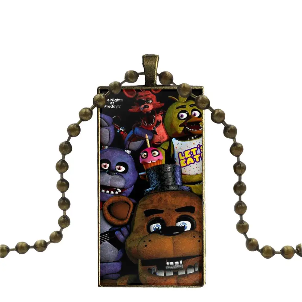 Для женщин Свадебная игра Five Nights At Freddy's Fnaf Стекло Колье с кабошоном подвеска