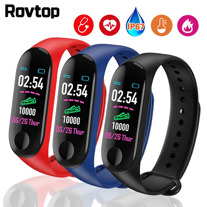 Rovtop M3 Plus, умный браслет, браслет, пульсометр, кровяное давление, фитнес-трекер, жизнь, водонепроницаемые, умные браслеты
