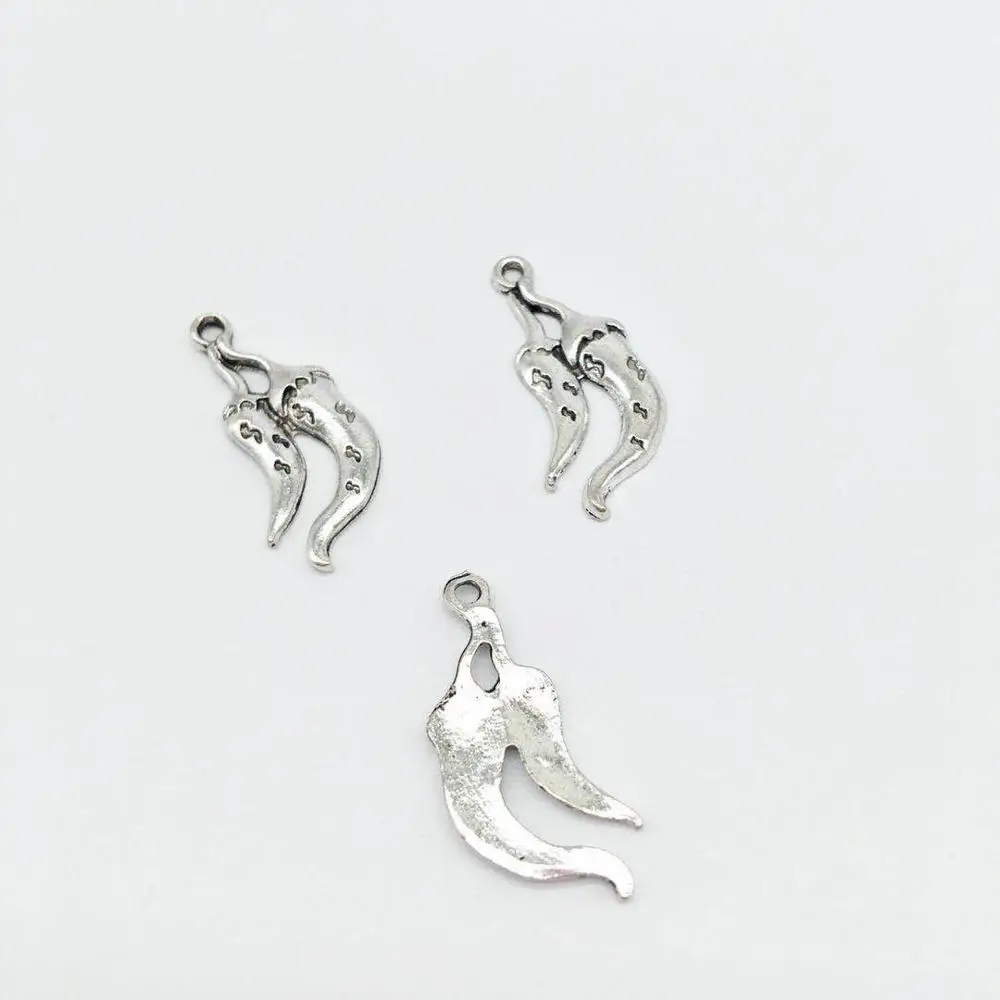 

Hight quality 15 pcs alloy chili charms vegetables pendants fit DIY handmade necklace earring Bracelets charms jewelry Making