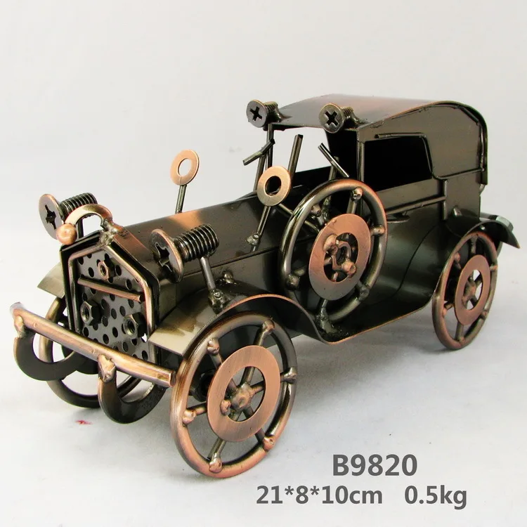 free shipping Home antique vintage car gift model webworm crafts metal modeal birthday gif |