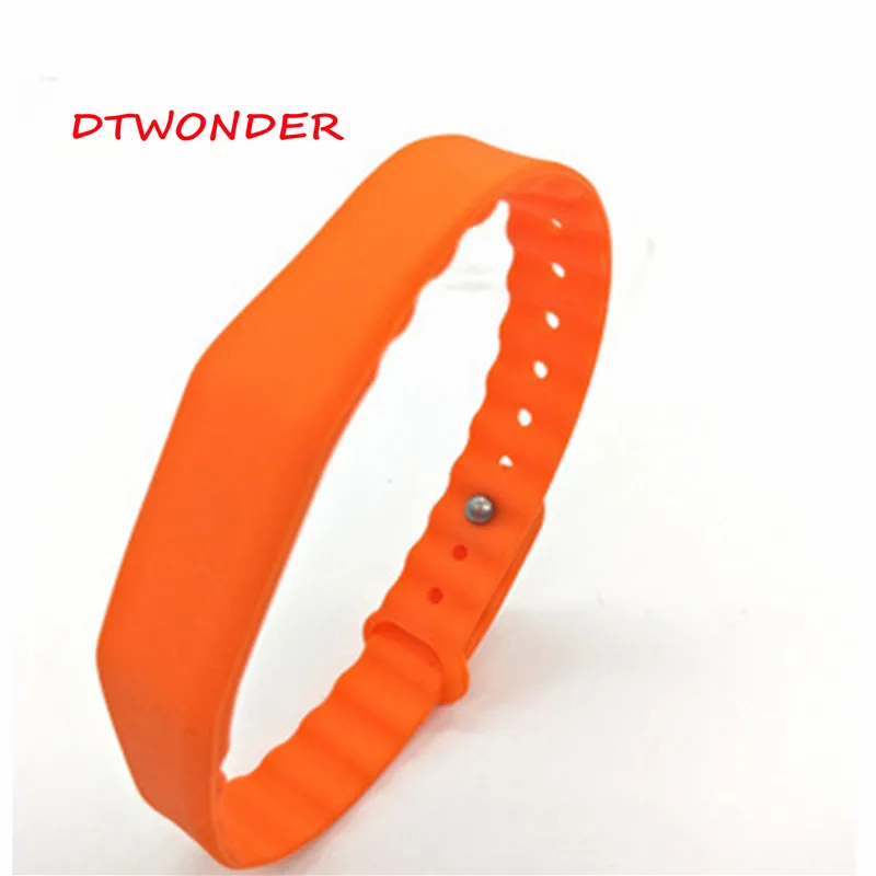 DTWONDER RFID браслет карты ID IC NFC Браслет TK4100 Водонепроницаемый Регулируемый смарт-DT-WB001 - Цвет: 125khz