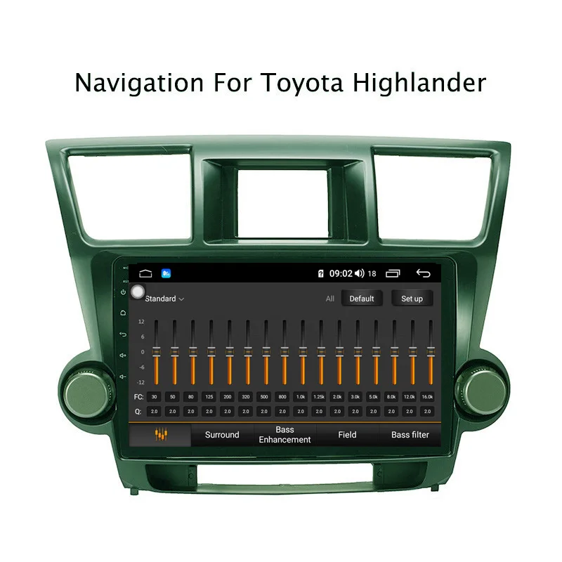 9&quot Android 9.0 8 core 4G RAM 64G ROM GPS Navigation Car Radio For Toyota Highlander 2009-2014 with Carplay/4G LTE | Автомобили и
