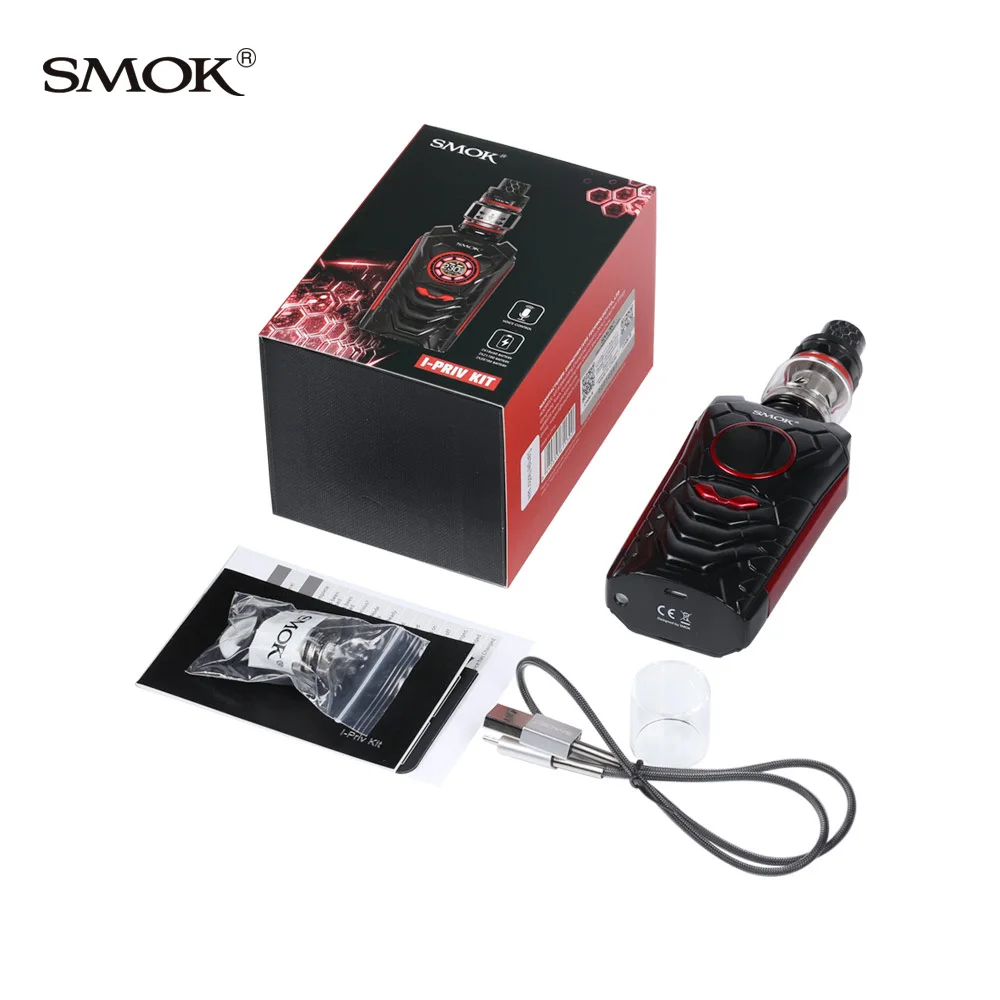 SMOK I PRIV 230 Вт Голосовое управление Priv коробка мод 8 мл TFV12 Prince Tank V12 Tfv12 сетчатый