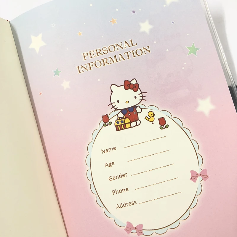 Kawaii, две звезды, мелодия, A5, дневник, записная книжка, ежедневник, органайзер, личный журнал, блокнот, школьные канцелярские товары для детей Подарки
