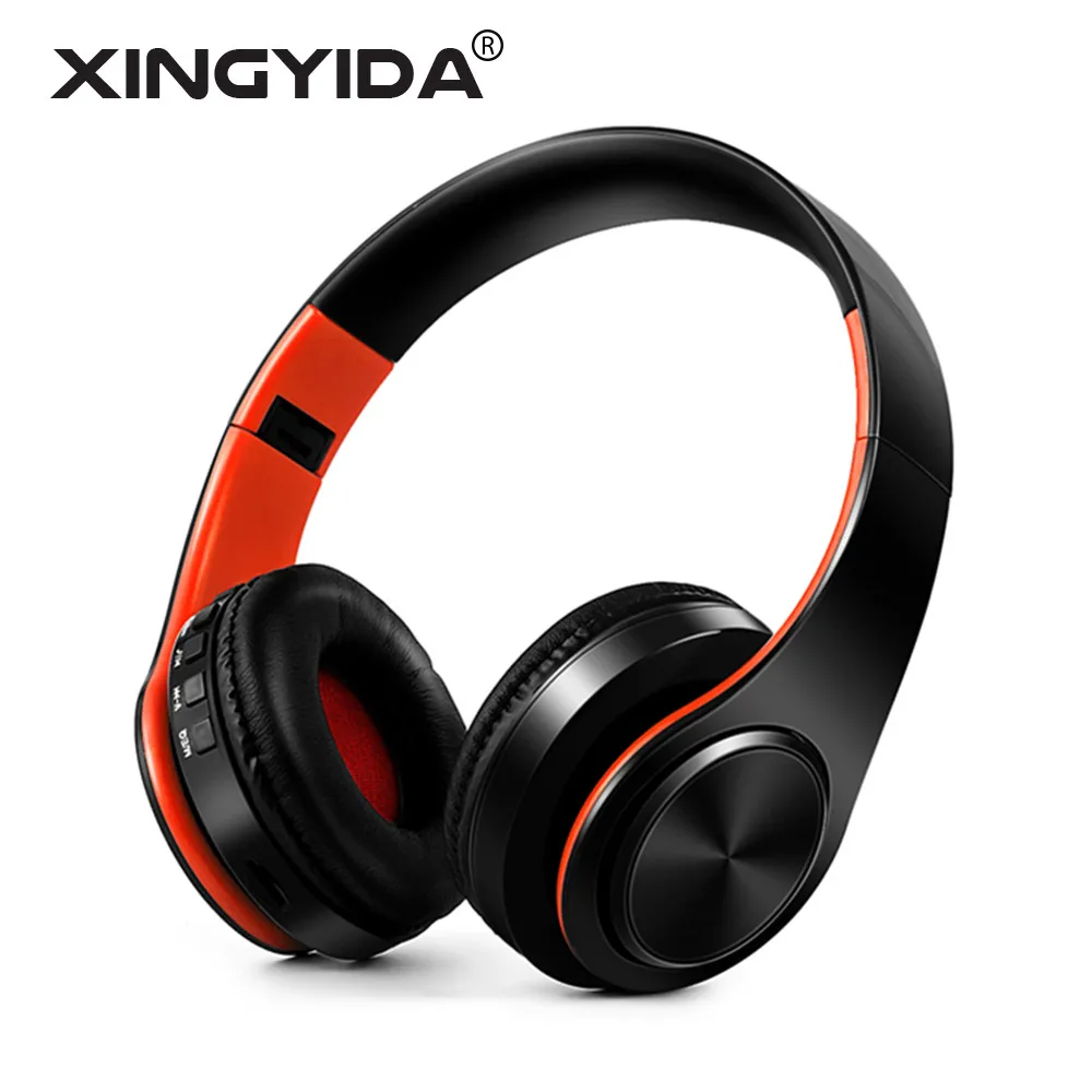 XINGYIDA стерео аудио Mp3 Bluetooth гарнитура складная Беспроводной наушники Поддержка TF