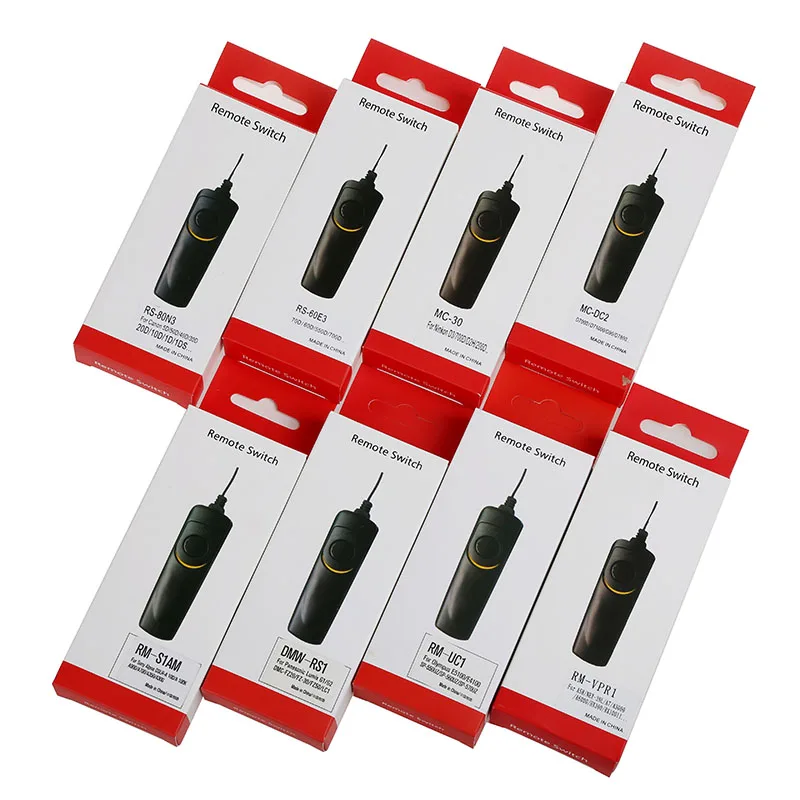 

10 шт. кабель дистанционного управления спуском затвора для камеры Canon Nikon Sony Alpha NEX Panasonic Olympus DSLR