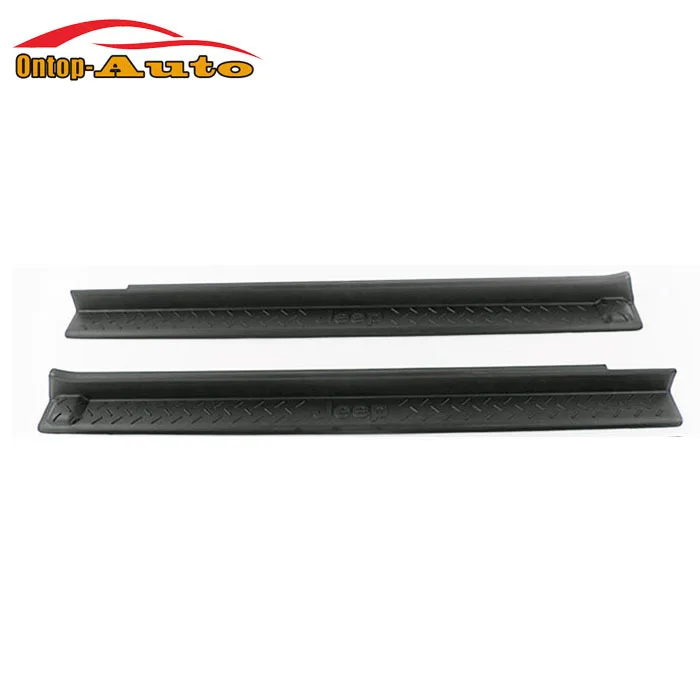 Черные защитные накладки на пороги из АБС-пластика для Jeep Wrangler Unlimited JK 2 Door 2007-2015 |