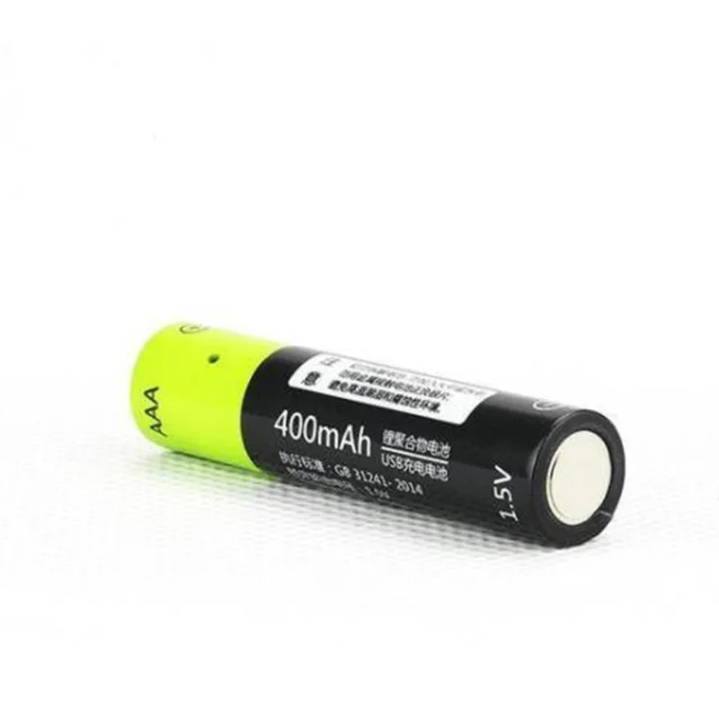 Литий полимерная аккумуляторная батарея ZNTER 1 5 В AAA 400 мАч 4 шт./лот|rechargeable battery|znter
