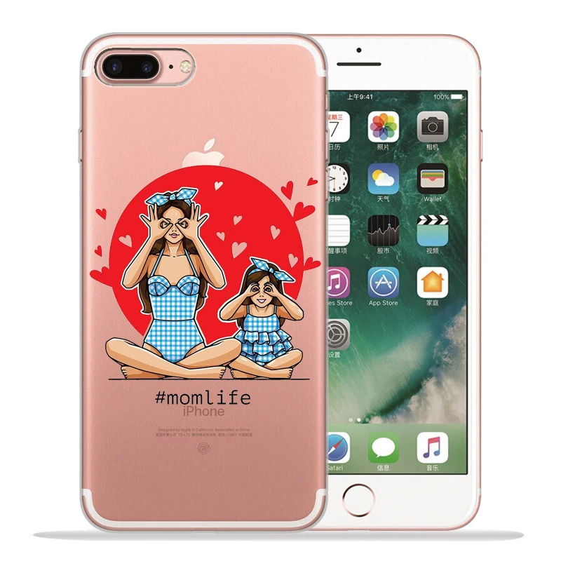 Милый модный роскошный чехол для маленьких девочек, чехол для iphone 8, 7, X, XS, Max, XR, 6, 7, 8 Plus, 5S, SE, мягкий прозрачный чехол для телефона Etui