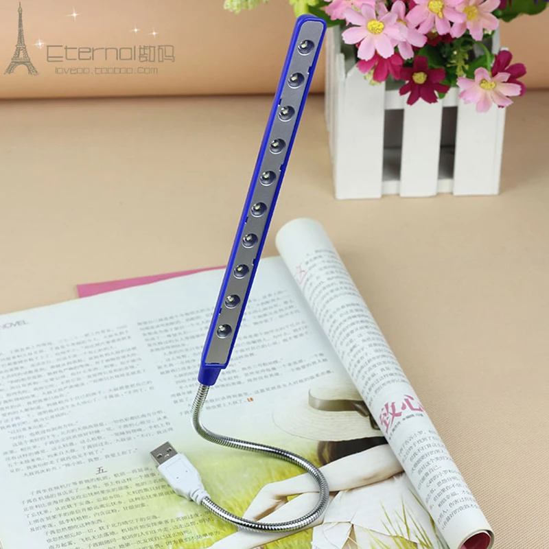 Портативная Гибкая ультраяркая светодиодная мини-лампа 10 светодиодов | Лампы и