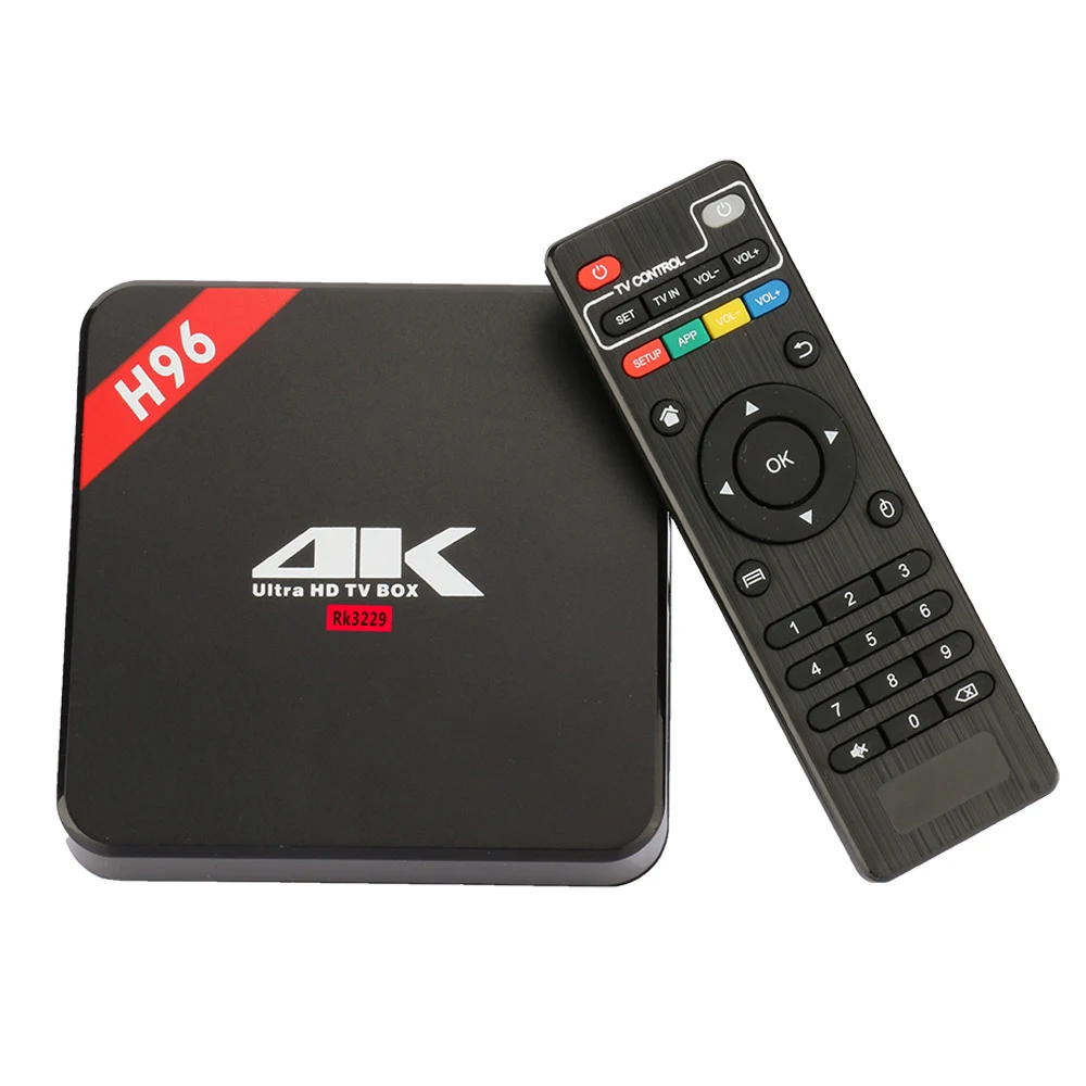 H96 RK3229 1g/8g android 6 0 tv Box Quad Core2High speed WiFi Bluetooth 4 1 HD медиаплеер телеприставка высокая