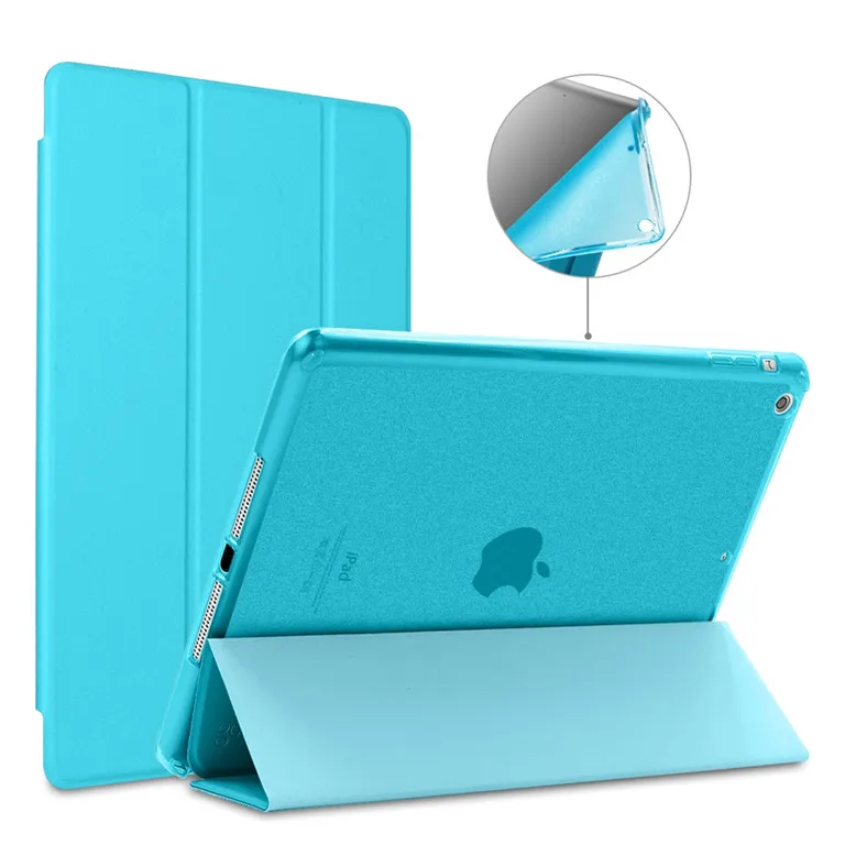 Tri-складываемый чехол для iPad 2/3/4, блеск мягкий силиконовый ультратонкий Магнитный Флип Стенд Авто Режим сна/Пробуждение Смарт-Обложка для планшета