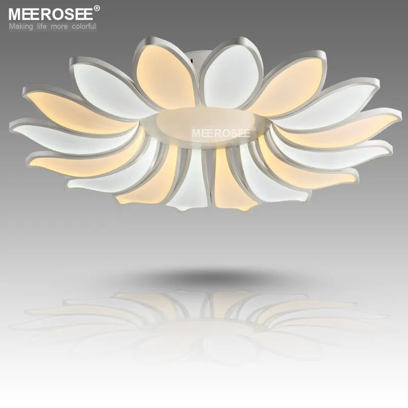 Светодиодная люстра осветительная арматура 16 лепестков цветов акриловая лампа
