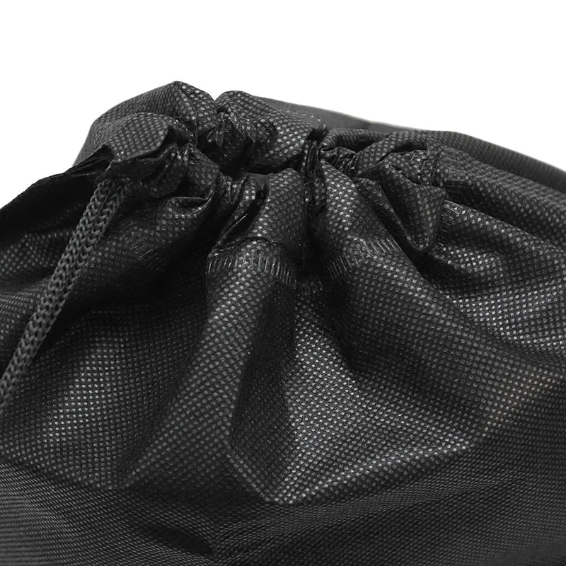 

HOONAO 4pcs Black Portable Travel Shoe Bags Non-woven Storage Shoe Bag Travel Accessories with Drawstring For Men and Women
