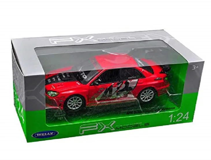 Welly 1:24 Subaru Impreza WRX STI APR версия литья под давлением модель гоночный автомобиль в коробке