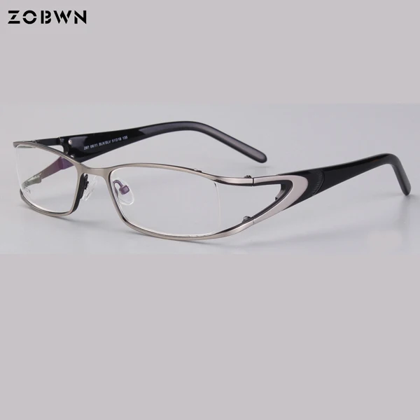 ZB-297-C4 ZOBWN горячая Распродажа, женские очки, оправа, женские очки, оптические очки, оправа Oculos Feminino Masculino, золото, вино, серебро - Цвет оправы: ZB-297-C4