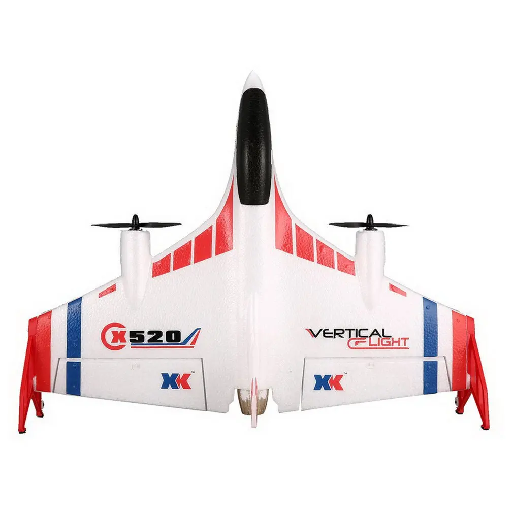 XK X520 RC 6CH 3D/6G RC самолет VTOL вертикальный взлет Land Delta крыло RC Дрон фиксированное крыло самолет игрушка с переключателем режимов светодиодный светильник