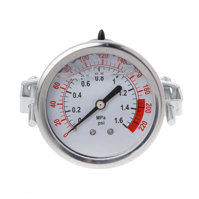 

2021 New 0-1.6MPa 0-220psi Water Liquid Pressure Gauge Meter 1/4" f Reverse Osmosis Pump