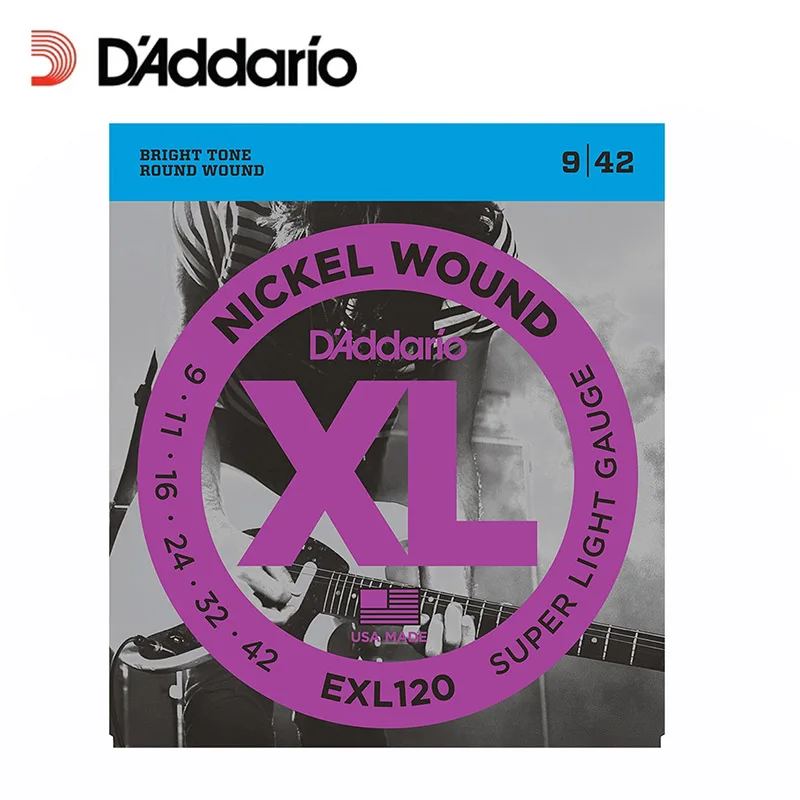 Проводки для электрогитары D'Addario EXL110 EXL115 EXL120 EXL125 EXL130 XL никелевые круглые