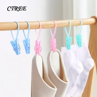 ctree 12pcs everyday plastic rope windproof underwear socks tie clip hanging windproof clip photo paper small object clips c687